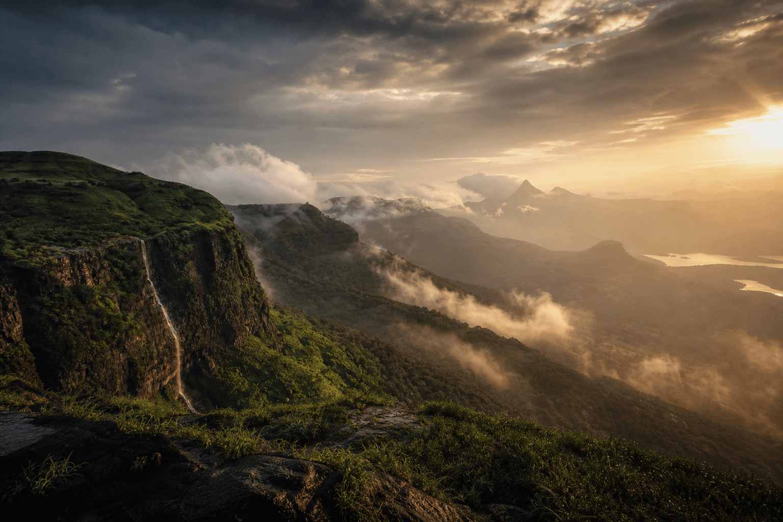 Lonavala hills — golden hour landscape
